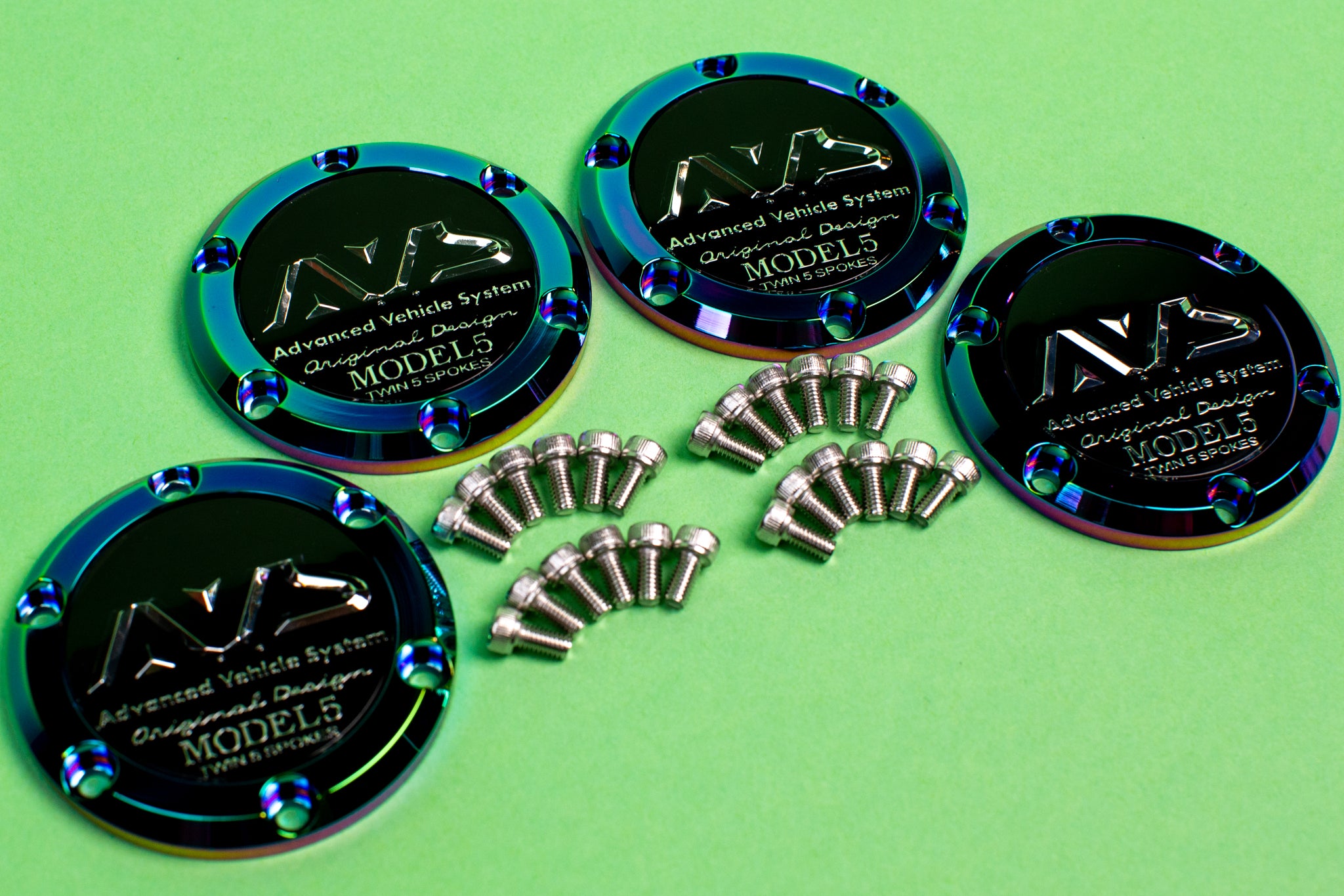 Yokohama AVS Model 5 Center Caps *Aurora Version*