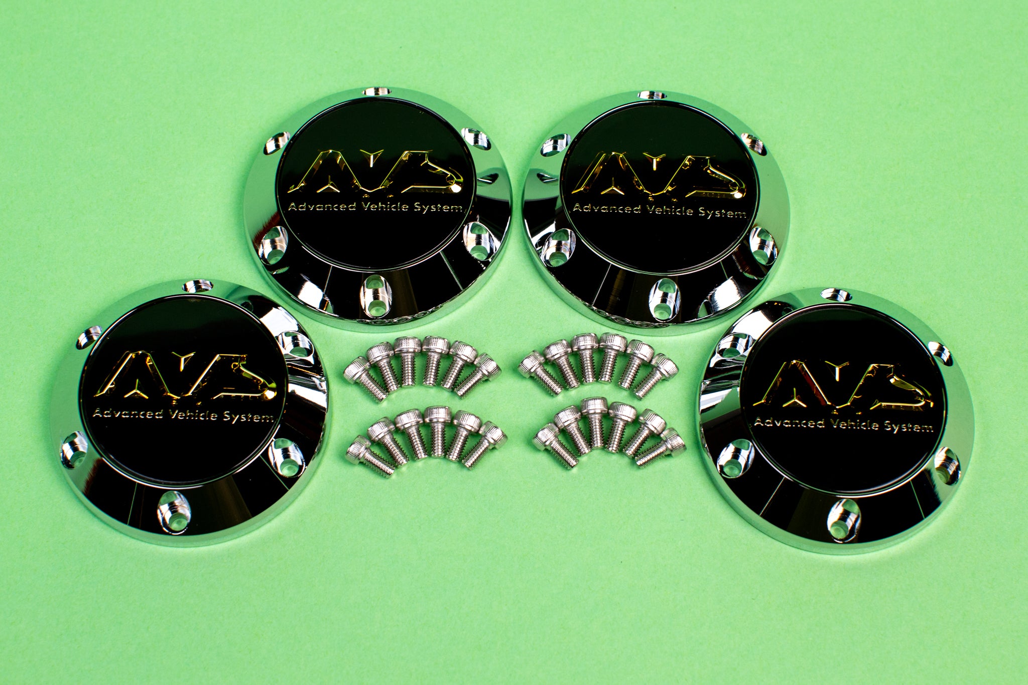 Yokohama AVS Model 6 Center Caps *Plated* – Tonkotsu Racing