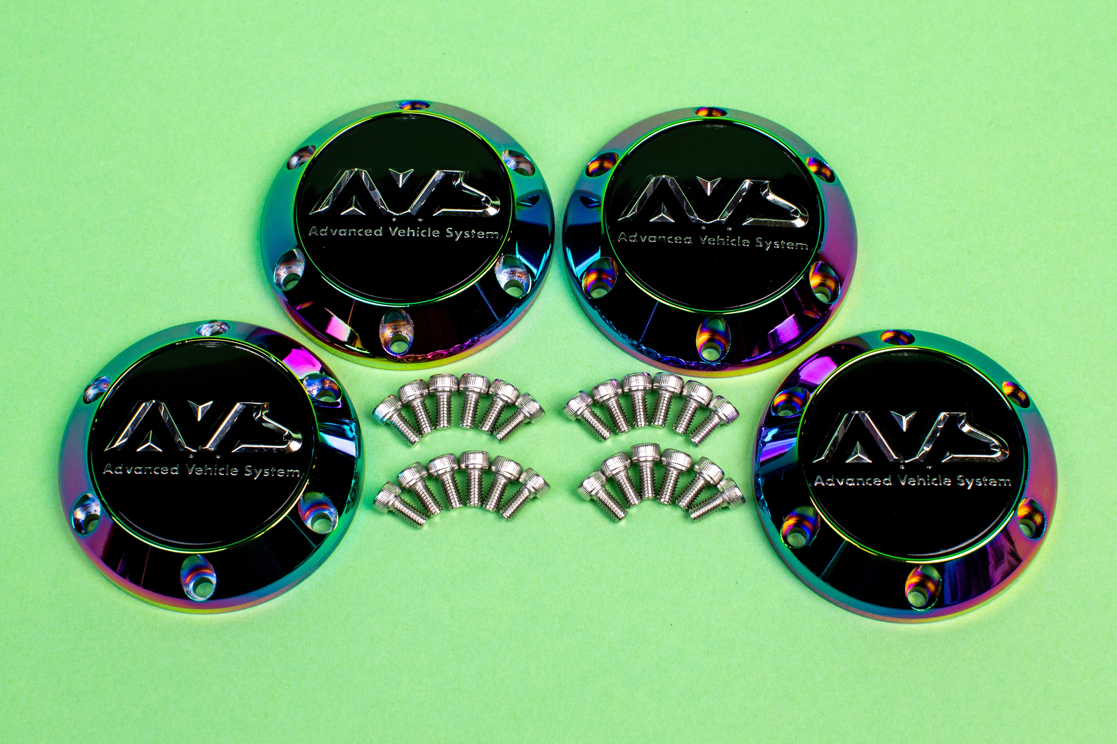 Yokohama AVS Model 6 Center Caps *Aurora Version*