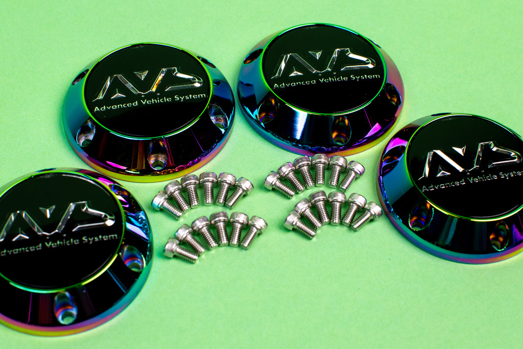 Yokohama AVS Model 6 Center Caps *Aurora Version*