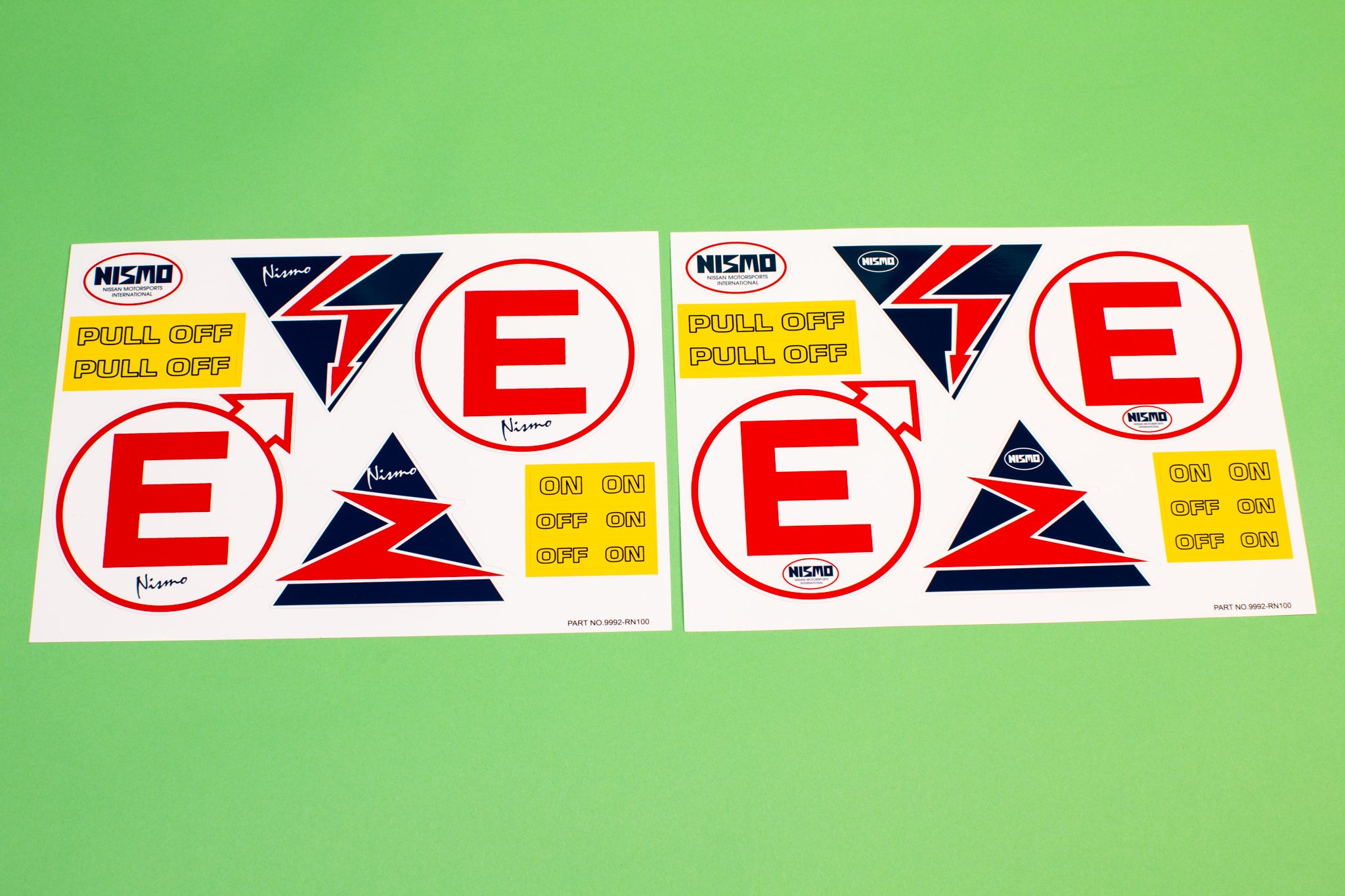 Nismo Sticker Sheet Part No. 9992-RN100