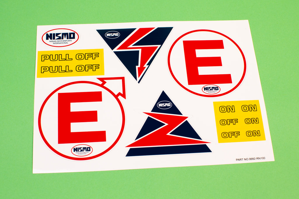 Nismo Sticker Sheet Part No. 9992-RN100