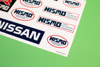 Nismo Sticker Sheet Part No. 9992-RN030